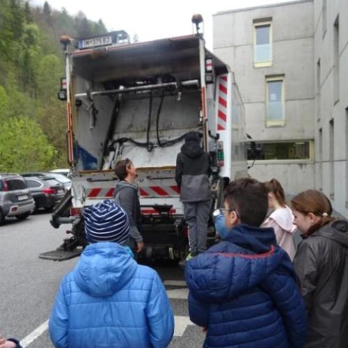 Müllauto von hinten