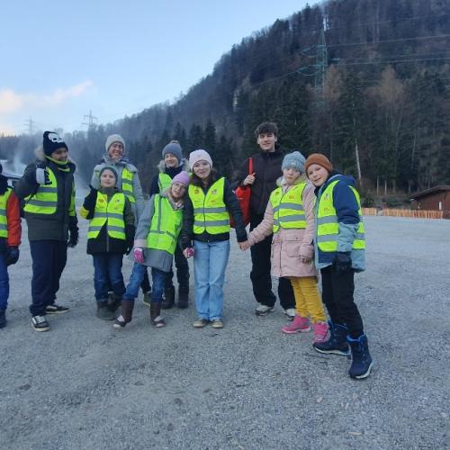 Auf dem Weg zum Kindergarten