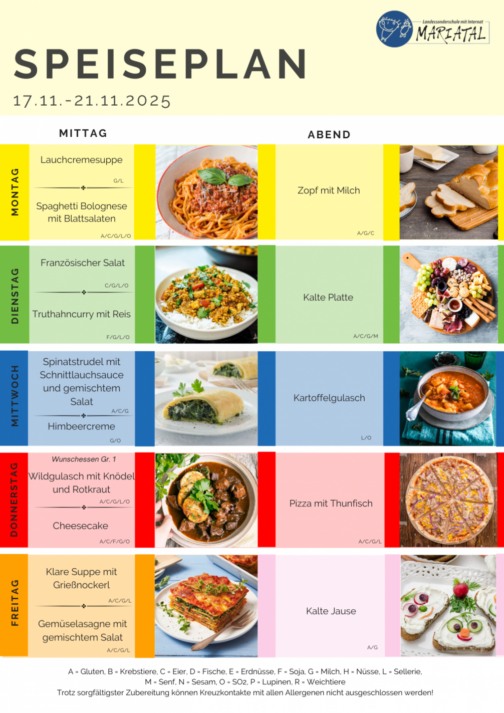 Speiseplan KW 47